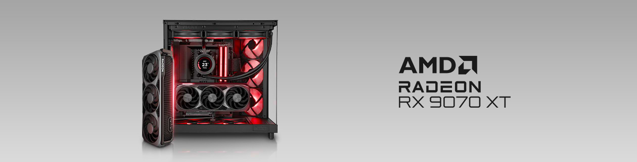 PC avec Radeon RX 9070 XT